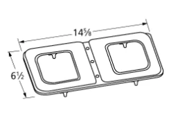 Broil King Jacuzzi Grill Replacement Stainless Steel Burner - 14102