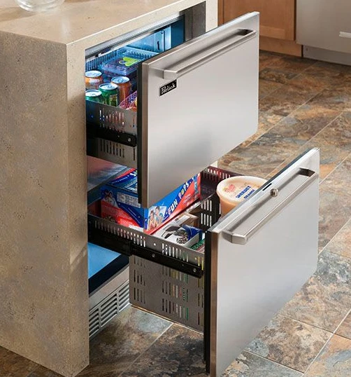 Perlick 24" Outdoor Dual Zone Freezer/Refrigerator Drawers - PR-HP24ZO-3-5 2 Perlick 24" Outdoor Dual Zone Freezer/Refrigerator Drawers - PR-HP24ZO-3-5 - Image 2