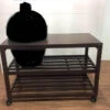 Challenger Large Big Green Egg Walnut Open Cart With Bottom Shelf