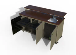Challenger 72" Deluxe Entertainment Center Patio Bar