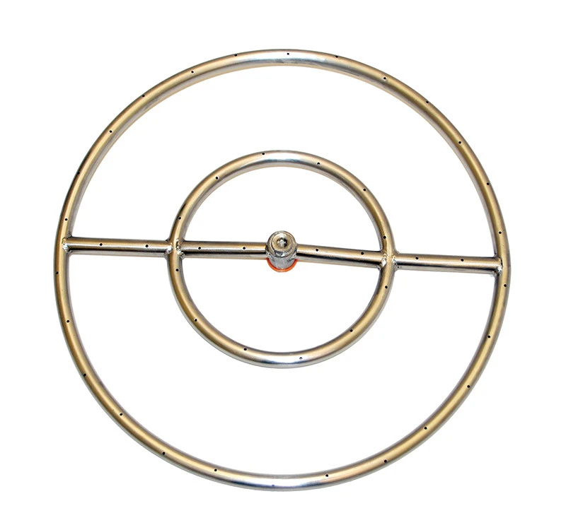 18" In-Ground Stainless Ring Fire Pit Kit | Match Lit | NG 1 18" In-Ground Stainless Ring Fire Pit Kit | Match Lit | NG