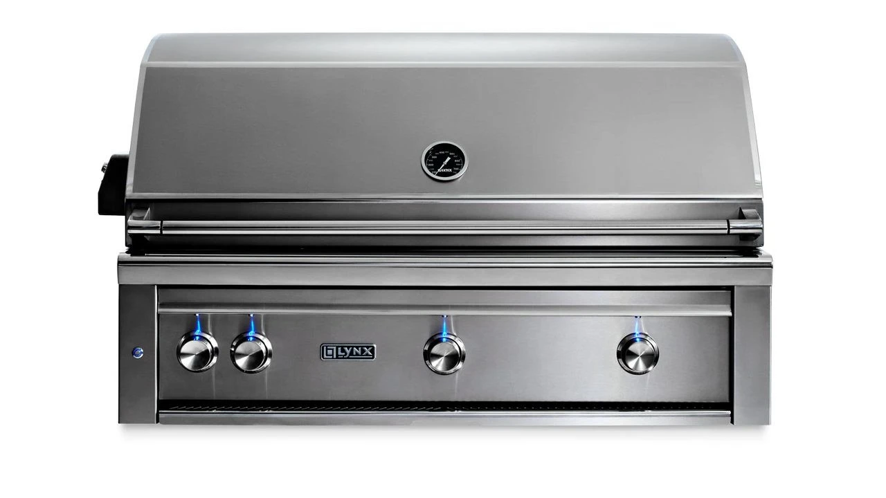 Lynx 42" Built-in Grill W Trident Infrared Burner, 2 Ceramic Burners, Rotisserie - L42TR 1 Lynx 42" Built-in Grill W Trident Infrared Burner, 2 Ceramic Burners, Rotisserie - L42TR