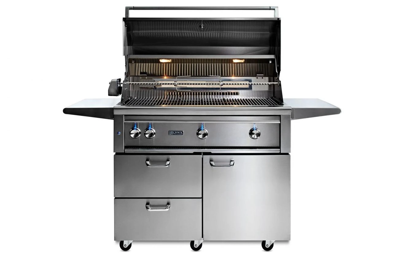 Lynx 42" Freestanding Grill W Trident Prosear And Rotisserie 1 Lynx 42" Freestanding Grill W Trident Prosear And Rotisserie