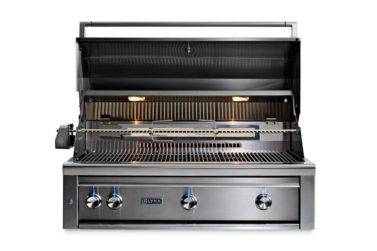 Lynx 42" Built-in Grill W Trident Infrared Burner, 2 Ceramic Burners, Rotisserie - L42TR 2 Lynx 42" Built-in Grill W Trident Infrared Burner, 2 Ceramic Burners, Rotisserie - L42TR - Image 2