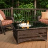 Outdoor Greatroom Naples Balsam Wicker Fire Pit Table