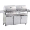 Fire Magic Aurora A830I Charcoal/Gas Grill On Cart, No Rotisserie