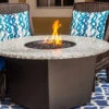 Firetainment Riviera 48" Round Fire Pit Grilling Table