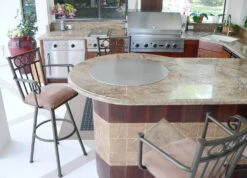 Cook-N-Dine 27.5" Dia Round Stainless Built In Teppanyaki - MO70 -Backyard BBQ Deals Store teppanyaki grill built in griddle cooktop MO70 cookndine1 01101.1661372762.1500.1500