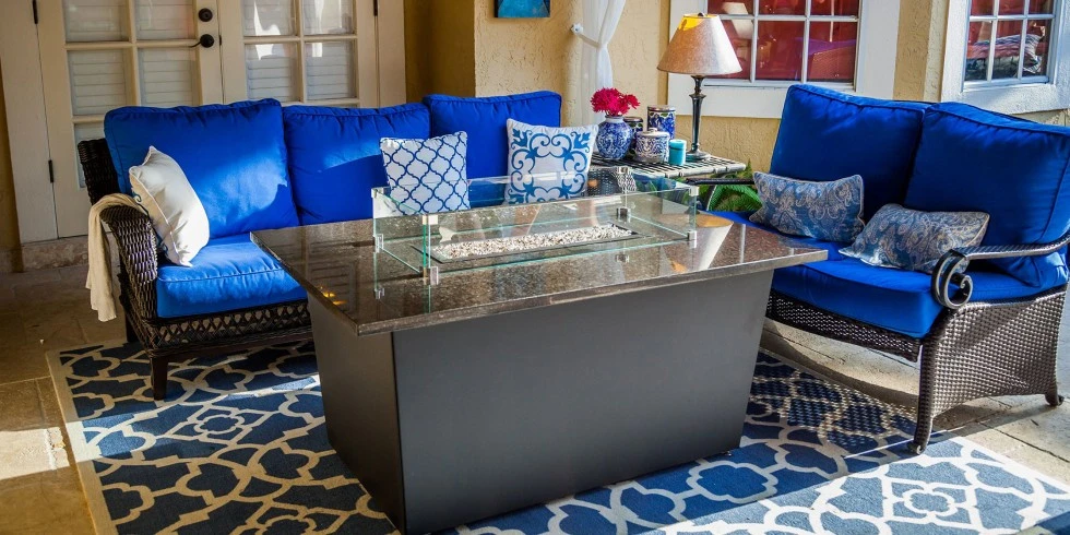 Firetainment Tuscany 36" X 54" Rectangle Fire Pit Grilling Table 1 Firetainment Tuscany 36" X 54" Rectangle Fire Pit Grilling Table