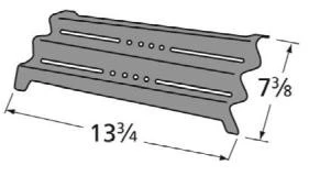 13 3/4 X 7 3/8, Porcelain Heat Shield, Kenmore - 90171 3 13 3/4 X 7 3/8, Porcelain Heat Shield, Kenmore - 90171 - Image 3